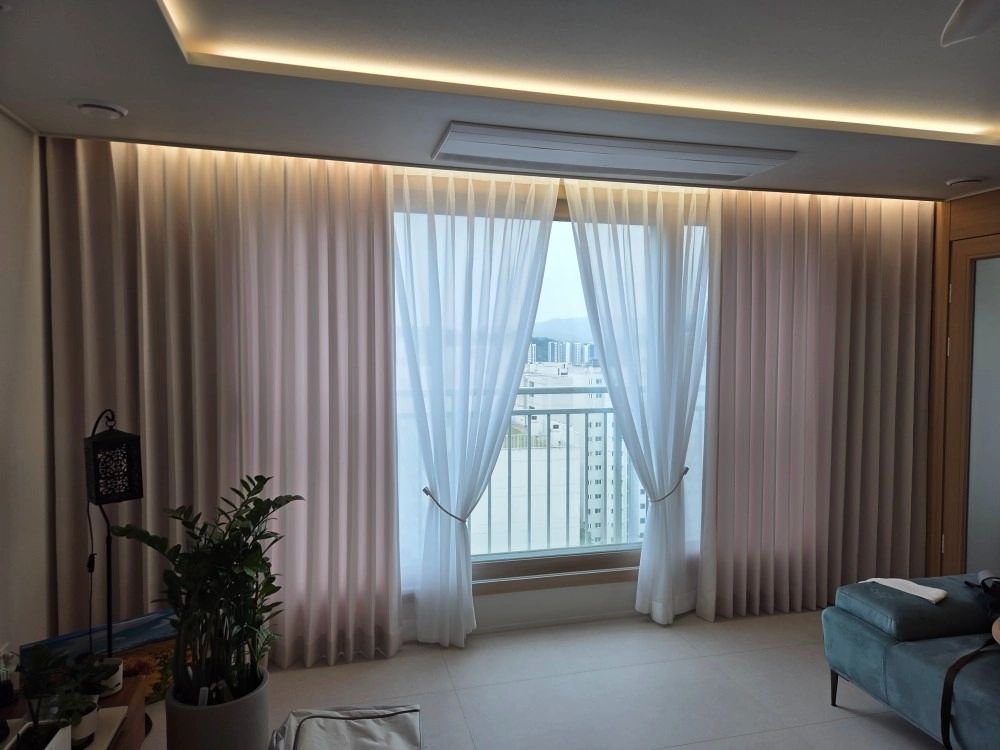 겉커튼 시공 사진